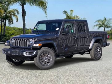 New 2026 Jeep Gladiator Sport S 4x4 in a Granite Crystal Metallic Clear Coat exterior color and Blackinterior. Southbay Chrysler Jeep Dodge Ram (424) 404-5521 pixelmotiondemo.com 