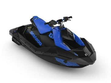 2023 Seadoo PWC SPARK TRIXX 90 BE 2UP  in a Dazzling Blue exterior color. New England Powersports 978 338-8990 pixelmotiondemo.com 