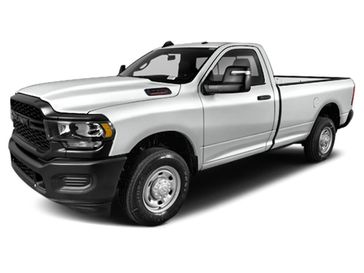 2024 RAM 2500 Tradesman in a Bright White Clear Coat exterior color and Diesel Gray/Blackinterior. Lifted Truck America 888-267-0644 liftedtruckamerica.com 