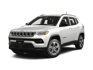 2024 Jeep Compass Latitude 4x4 in a Bright White Clear Coat exterior color and Blackinterior. Victor Chrysler Dodge Jeep Ram 585-236-4391 victorcdjr.com 