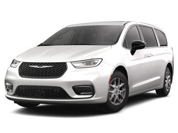 2024 Chrysler Pacifica Touring L in a Bright White Clear Coat exterior color. McCarthy Jeep Ram 816-434-0674 mccarthyjeepram.com 