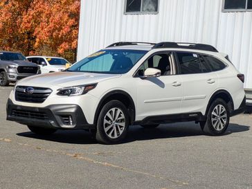 2022 Subaru Outback Premium in a Crystal White Pearl exterior color. Brattleboro CDJR 802-251-1111 brattleborocdjr.com 