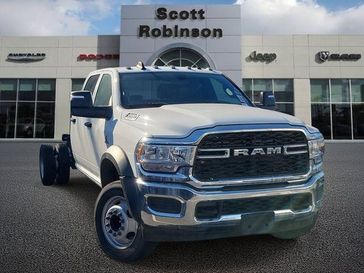 New 2024 RAM 5500 Chassis Cab Tradesman in a White exterior color and Diesel Gray/Blackinterior. Southbay Chrysler Jeep Dodge Ram (424) 404-5521 pixelmotiondemo.com 