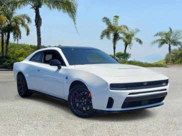 New 2026 Dodge Charger R/T Scat Pack in a White exterior color and Blackinterior. Southbay Chrysler Jeep Dodge Ram (424) 404-5521 pixelmotiondemo.com 