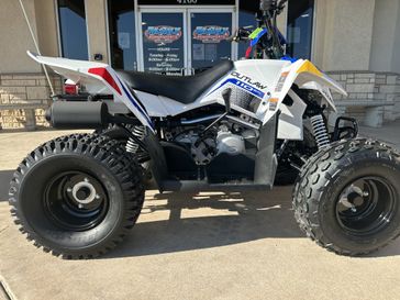 2025 Polaris OUTLAW 110 EFI BRIGHT WHITE AND BLUE 