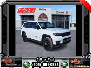 2023 Jeep Grand Cherokee L Altitude in a Bright White Clear Coat exterior color and Global Blackinterior. Melloy Dodge RAM FIAT 505-588-4459 melloydodge.com 