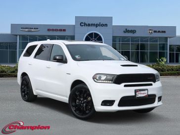 2020 Dodge Durango R/T in a White Knuckle Clear Coat exterior color and Blackinterior. Champion Chrysler Jeep Dodge Ram 800-549-1084 pixelmotiondemo.com 