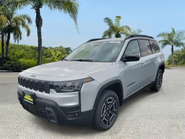 New 2026 Jeep Cherokee Laredo in a Silver exterior color and Global Blackinterior. Southbay Chrysler Jeep Dodge Ram (424) 404-5521 pixelmotiondemo.com 