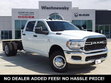 2024 RAM 3500 Tradesman Crew Cab Chassis 4x4 60' Ca in a Bright White Clear Coat exterior color and Diesel Gray/Blackinterior. Wischnewsky Dodge 936-755-5310 wischnewskydodge.com 