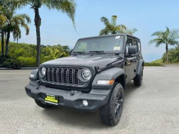 New 2026 Jeep Wrangler Sport in a Black exterior color and Blackinterior. Southbay Chrysler Jeep Dodge Ram (424) 404-5521 pixelmotiondemo.com 