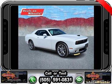 2022 Dodge Challenger GT in a White Knuckle Clear Coat exterior color and Blackinterior. Melloy Dodge RAM FIAT 505-588-4459 melloydodge.com 