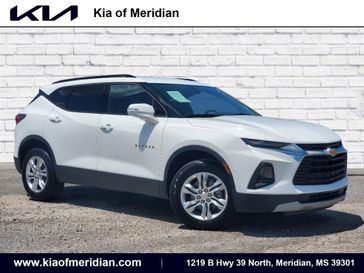 2020 Chevrolet Blazer LT in a Summit White exterior color and Jet Blackinterior. Johnson Dodge 601-693-6343 pixelmotiondemo.com 