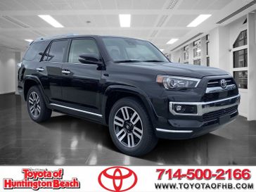 2023 Toyota 4Runner Limited in a Midnight Black Metallic exterior color and REDWOOD LTinterior. BEACH BLVD OF CARS beachblvdofcars.com 