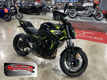 2022 Kawasaki Z650 Base  in a BLACK exterior color. Del Amo Motorsports of Redondo Beach (424) 390-7811 delamomotorsports.com 