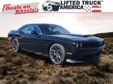 2023 Dodge Challenger R/T in a Pitch Black Clear Coat exterior color and Blackinterior. Lifted Truck America 888-267-0644 liftedtruckamerica.com 