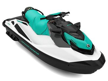 2023 Seadoo PWC GTX FISH 170 AUD BE IBR IDF 23  in a White Gulf exterior color. New England Powersports 978 338-8990 pixelmotiondemo.com 