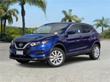 Used 2022 Nissan Rogue Sport FWD S in a Caspian Blue Metallic exterior color and Charcoalinterior. Southbay Chrysler Jeep Dodge Ram (424) 404-5521 pixelmotiondemo.com 
