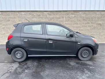 2015 Mitsubishi Mirage DE in a Mystic Black exterior color and Blackinterior. Wilmington Auto Center Chrysler Dodge Jeep Ram (937) 556-6430 wilmingtonautocentercdjr.com 