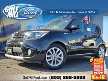 2018 Kia Soul + in a Shadow Black exterior color and Blackinterior. Glenview Luxury Imports 847-904-1233 glenviewluxuryimports.com 