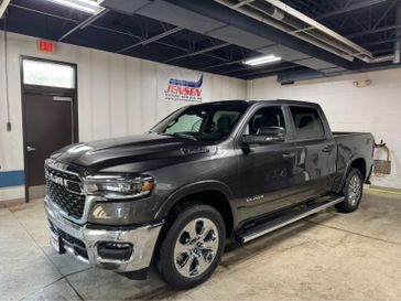New 2026 RAM 1500 Big Horn Crew Cab 4x4 5'7' Box in a Granite Crystal Metallic Clear Coat exterior color and Blackinterior. Jensen Chrysler Dodge Jeep Ram 507-354-0542 jensenchryslerdodgejeepram.com 