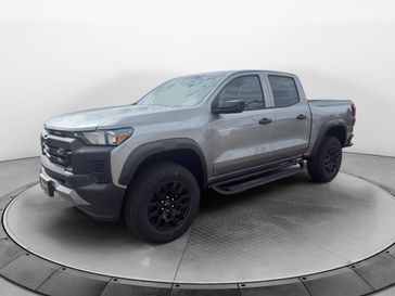 New 2026 Chevrolet Colorado 4WD Trail Boss in a Sterling Gray Metallic exterior color and Jet Blackinterior. Perkins La Junta 719-383-2250 perkinslajunta.com 