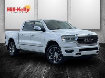 2021 RAM 1500 Limited in a Ivory White Tri Coat Pearl Coat exterior color and Blackinterior. Hill-Kelly Dodge (850) 786-2130 hillkellydodge.com 