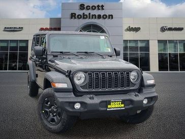 New 2026 Jeep Wrangler Sport in a Black exterior color and Blackinterior. Southbay Chrysler Jeep Dodge Ram (424) 404-5521 pixelmotiondemo.com 