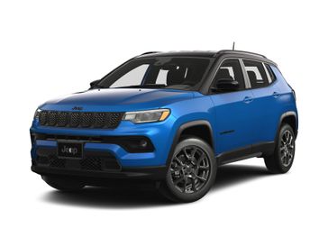 2024 Jeep Compass Latitude 4x4 in a Laser Blue Pearl Coat exterior color. Kelly’s Chrysler Center 888-806-1140 pixelmotiondemo.com 