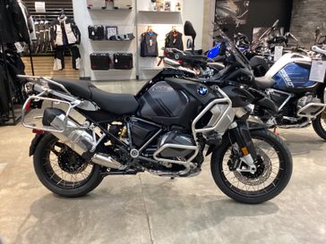 2024 BMW R 1250 GS Adventure in a BLACK STORM/BLACK/AGATE exterior color. SoSo Cycles 877-344-5251 sosocycles.com 