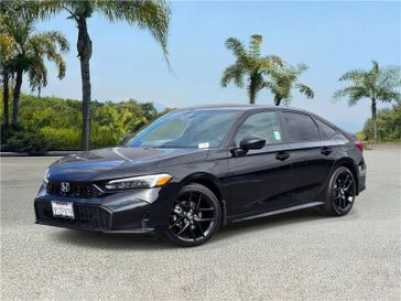 Used 2025 Honda Civic Sedan Sport CVT in a Crystal Black Pearl exterior color and Blackinterior. Southbay Chrysler Jeep Dodge Ram (424) 404-5521 pixelmotiondemo.com 