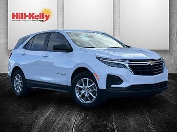 2022 Chevrolet Equinox LS in a Summit White exterior color and Medium Ash Grayinterior. Hill-Kelly Dodge (850) 786-2130 hillkellydodge.com 