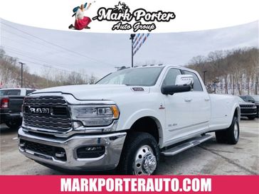 2024 RAM 3500 Limited Crew Cab 4x4 8' Box in a Bright White Clear Coat exterior color and Blackinterior. Mark Porter Chrysler Dodge Jeep Ram (740) 508-5115 markportercdjr.net 