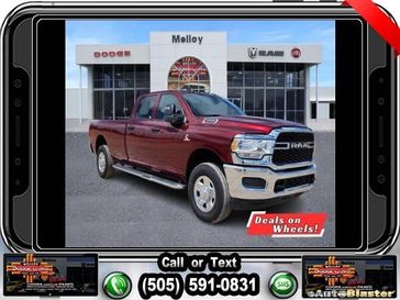 2024 RAM 3500 Tradesman Crew Cab 4x4 8' Box in a Delmonico Red Pearl Coat exterior color. Melloy Dodge RAM FIAT 505-588-4459 melloydodge.com 