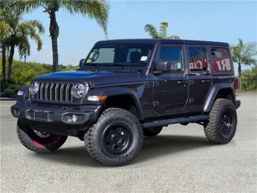 New 2026 Jeep Wrangler 4-door Sport S in a Granite Crystal Metallic Clear Coat exterior color and Blackinterior. Southbay Chrysler Jeep Dodge Ram (424) 404-5521 pixelmotiondemo.com 