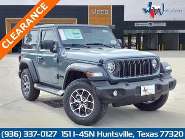 2024 Jeep Wrangler 2-door Sport S in a Anvil Clear Coat exterior color and Blackinterior. Wischnewsky Dodge 936-755-5310 wischnewskydodge.com 