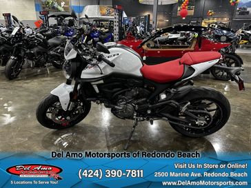 2024 Ducati MONSTER PLUS  in a ICE WHITE exterior color. Del Amo Motorsports of Redondo Beach (424) 304-1660 delamomotorsports.com 