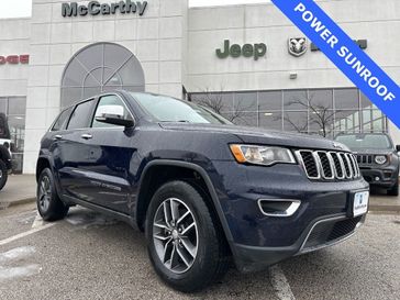 2017 Jeep Grand Cherokee Limited in a True Blue Pearl Coat exterior color and Blackinterior. McCarthy Jeep Ram 816-434-0674 mccarthyjeepram.com 