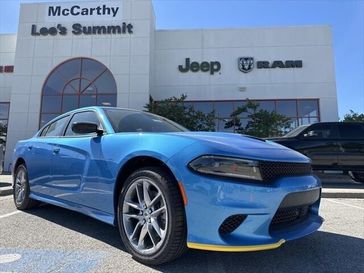 2023 Dodge Charger Gt Awd in a B5 Blue exterior color. McCarthy Jeep Ram 816-434-0674 mccarthyjeepram.com 