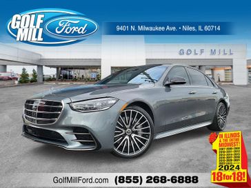 2023 Mercedes-Benz S-Class S 580 in a Gray exterior color and Grayinterior. Glenview Luxury Imports 847-904-1233 glenviewluxuryimports.com 