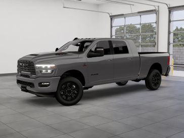 New 2026 RAM 2500 Laramie Mega Cab 4x4 6'4' Box in a Granite Crystal Metallic Clear Coat exterior color. Kamaaina Motors 1-808-746-7956 kamaainamotors.com 