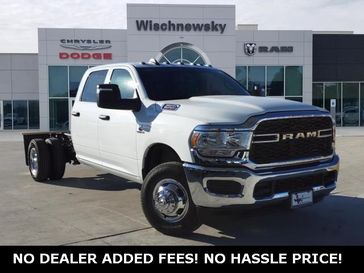 2024 RAM 3500 Tradesman Crew Cab Chassis 4x4 60' Ca in a Bright White Clear Coat exterior color and Diesel Gray/Blackinterior. Wischnewsky Dodge 936-755-5310 wischnewskydodge.com 