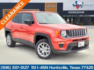 2023 Jeep Renegade Latitude 4x4 in a Colorado Red Clear Coat exterior color and Blackinterior. Wischnewsky Dodge 936-755-5310 wischnewskydodge.com 