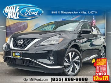 2023 Nissan Murano SL in a Super Black exterior color and Graphiteinterior. Glenview Luxury Imports 847-904-1233 glenviewluxuryimports.com 