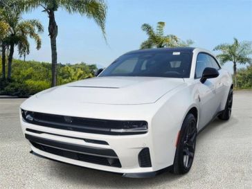 New 2026 Dodge Charger R/T Scat Pack in a White exterior color and Blackinterior. Southbay Chrysler Jeep Dodge Ram (424) 404-5521 pixelmotiondemo.com 