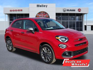 2023 Fiat 500x Sport Awd in a Passione Red exterior color and Blackinterior. Melloy Dodge RAM FIAT 505-588-4459 melloydodge.com 