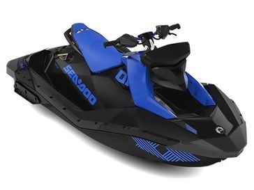 2023 SEADOO PWC SPARK TRIXX 90 AUD BE 3UP IBR 23  in a BLUE exterior color. Family PowerSports (877) 886-1997 familypowersports.com 