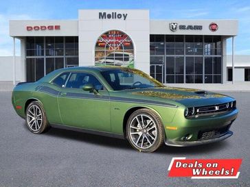 2023 Dodge Challenger R/T in a F8 Green exterior color and Blackinterior. Melloy Dodge RAM FIAT 505-588-4459 melloydodge.com 
