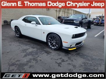 2023 Dodge Challenger R/T Scat Pack in a White Knuckle exterior color and Blackinterior. Glenn E Thomas 100 Years Of Excellence (866) 340-5075 getdodge.com 
