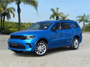 New 2026 Dodge Durango Gt Plus Awd in a B5 Blue exterior color and Blackinterior. Southbay Chrysler Jeep Dodge Ram (424) 404-5521 pixelmotiondemo.com 