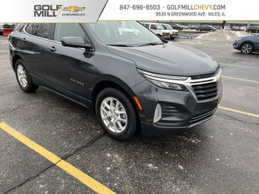 2022 Chevrolet Equinox LT in a Iron Gray Metallic exterior color and Jet Blackinterior. Glenview Luxury Imports 847-904-1233 glenviewluxuryimports.com 
